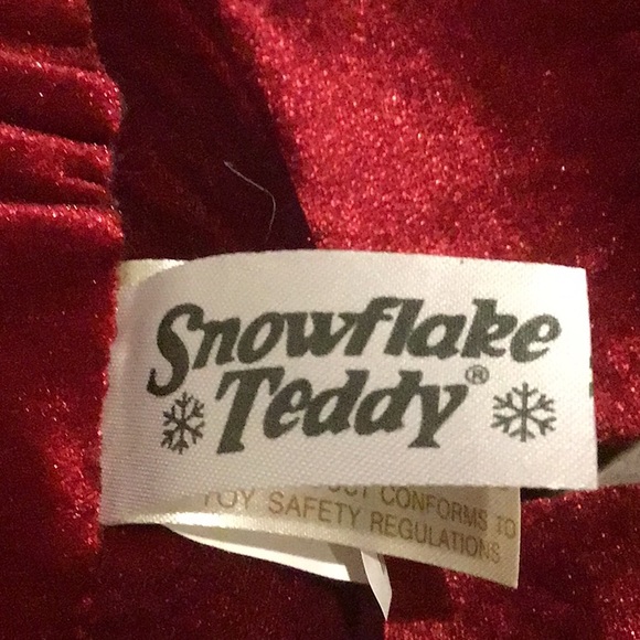 Set of 2 Christmas Plush Snowflake Teddy Bears Dan Dee 2005 Collector 22” - Picture 8 of 10